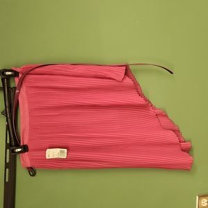 Asymmetrical pleated skirt